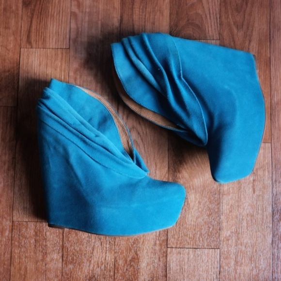 {JC} Teal Kelsey Wedge Mule - Picture 2 of 6